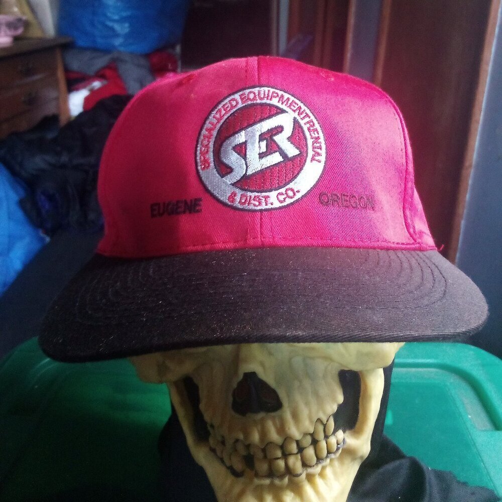 Deadstock Vintage Specialized Equipment Rental Two Tone Snap Hat Cap